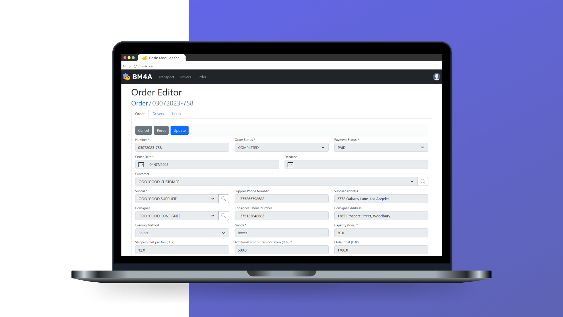 screenshot of BM4A FLS